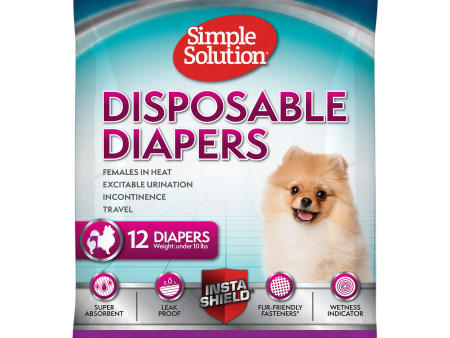 Simple Solution Disposable Female Dog Diapers - Toy XS Supply