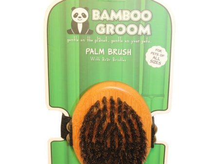 BAMBOO GROOM PALM BOAR BRISTLE BRUSH Hot on Sale