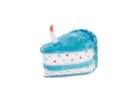 ZippyPaws NomNomz Plush Blue Birthday Cake Dog Toy (Plush Toy) Discount