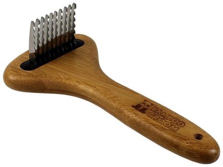 BAMBOO GROOM DEMATTING RAKE For Cheap