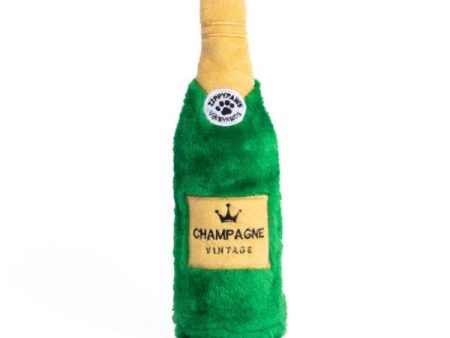 ZippyPaws Happy Hour Crusherz Champagne Plush Dog Toy (Champagne) Cheap