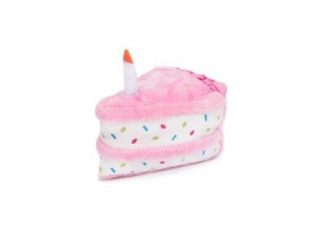 ZippyPaws NomNomz Plush Pink Birthday Cake Dog Toy (Plush Toy) Online