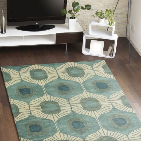 Bashian Chelsea S185-ST103 Aqua Area Rug Cheap