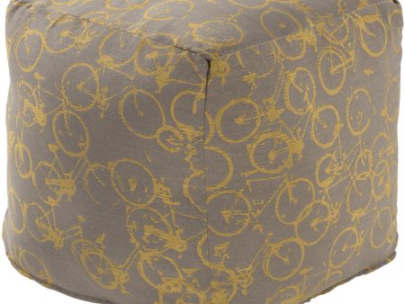 Surya Peddle Power PDPF-002 Pouf by Mike Farrell Online Sale