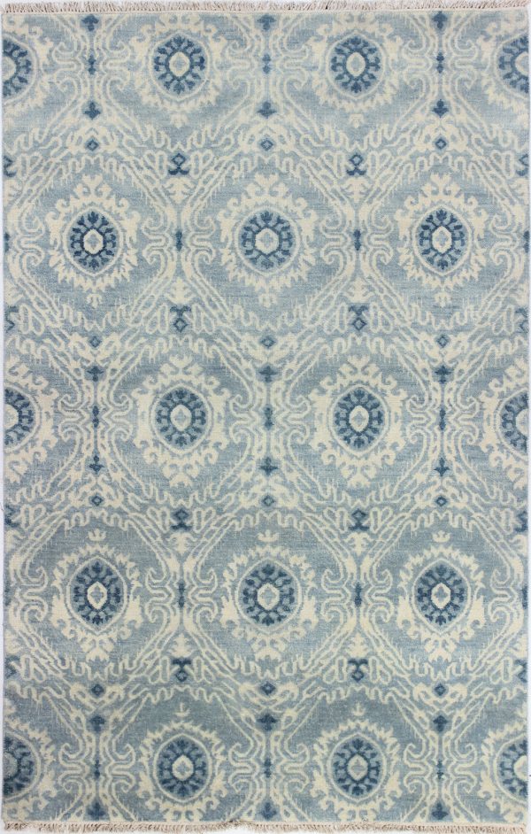 Bashian Heirloom H110-HR108 Light Blue Area Rug Online Hot Sale