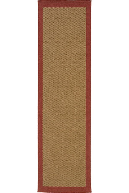 Oriental Weavers Lanai 525O8 Beige Red Area Rug For Sale