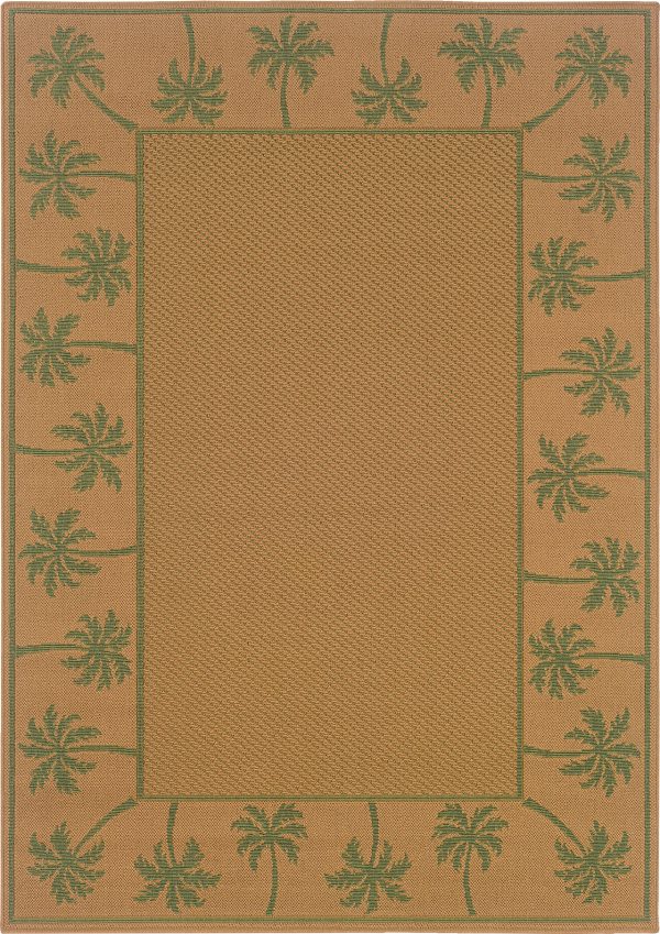 Oriental Weavers Lanai 606G6 Beige Green Area Rug Online Sale