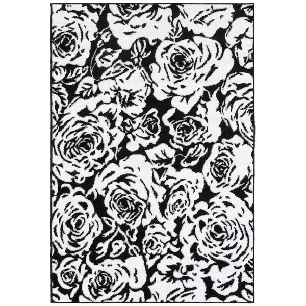 LR Resources Grace 81114 Black Area Rug Online Hot Sale