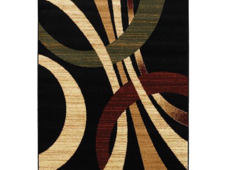 LR Resources Grace 81106 Black Area Rug on Sale