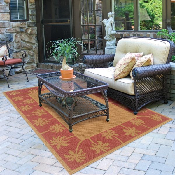 Oriental Weavers Lanai 606C8 Beige Red Area Rug Fashion