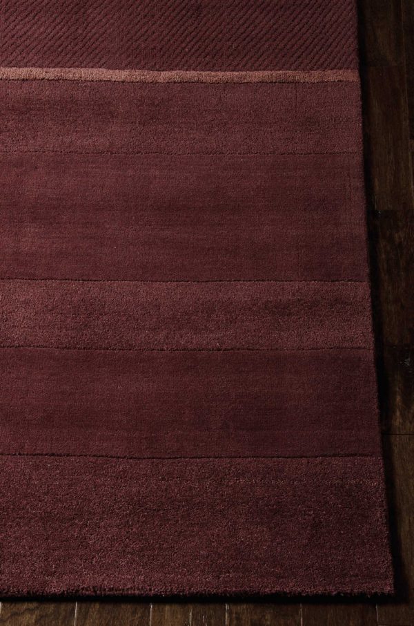 Calvin Klein CK205 Vale Portland VAL01 Burgundy Area Rug For Cheap