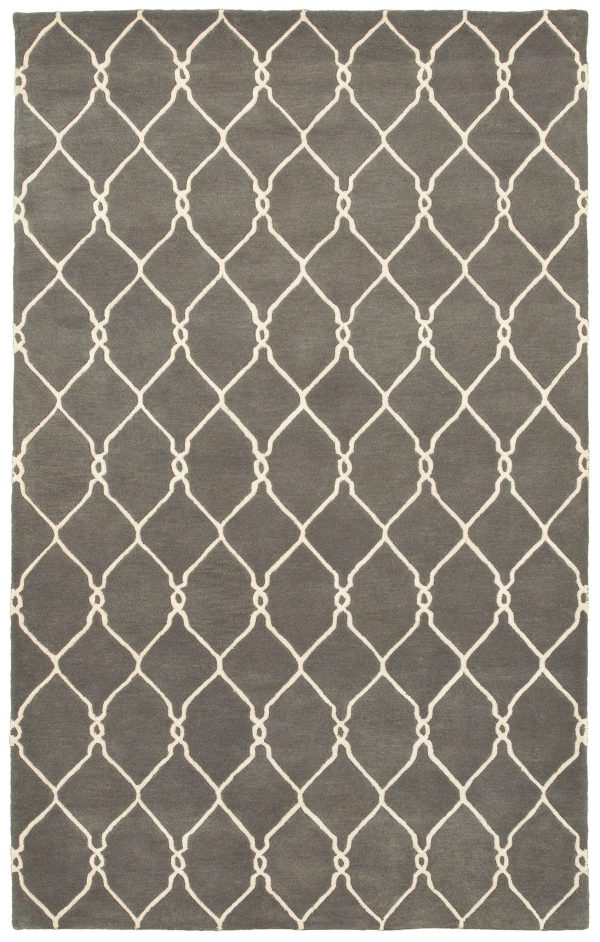 LR Resources Jaali 04904 Gray Area Rug Supply