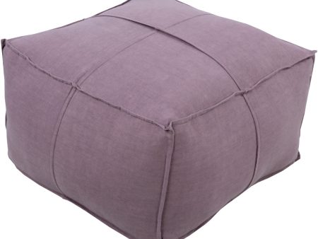 Surya Solid Linen SLPH-006 Pouf Cheap