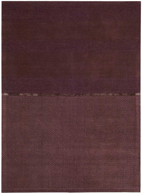 Calvin Klein CK205 Vale Portland VAL01 Burgundy Area Rug For Cheap