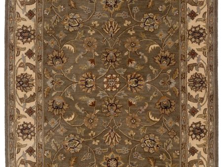 LR Resources Heritage 10108 Green Ivory Area Rug Online now