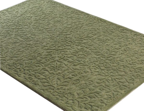 Bashian Verona R130-LC140 Green Area Rug For Sale