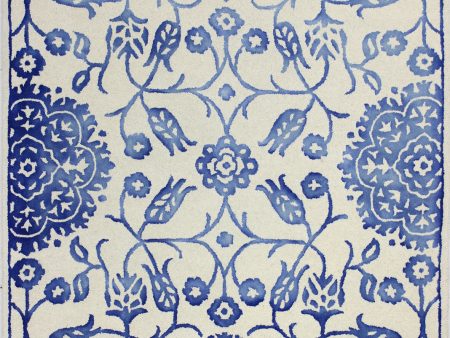 Bashian Impressions I166-RBW113 Ivory Blue Area Rug Sale