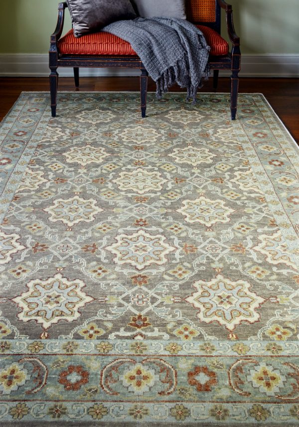 Bashian Heirloom H110-HR107 Taupe Area Rug For Discount