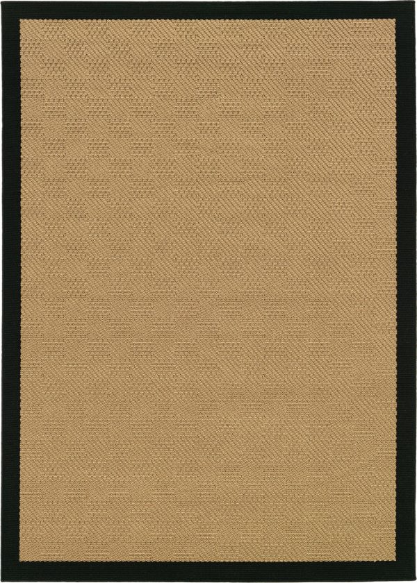 Oriental Weavers Lanai 525X5 Beige Black Area Rug Cheap