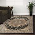 Dynamic Rugs Ancient Garden 57090 Navy Area Rug Online Sale