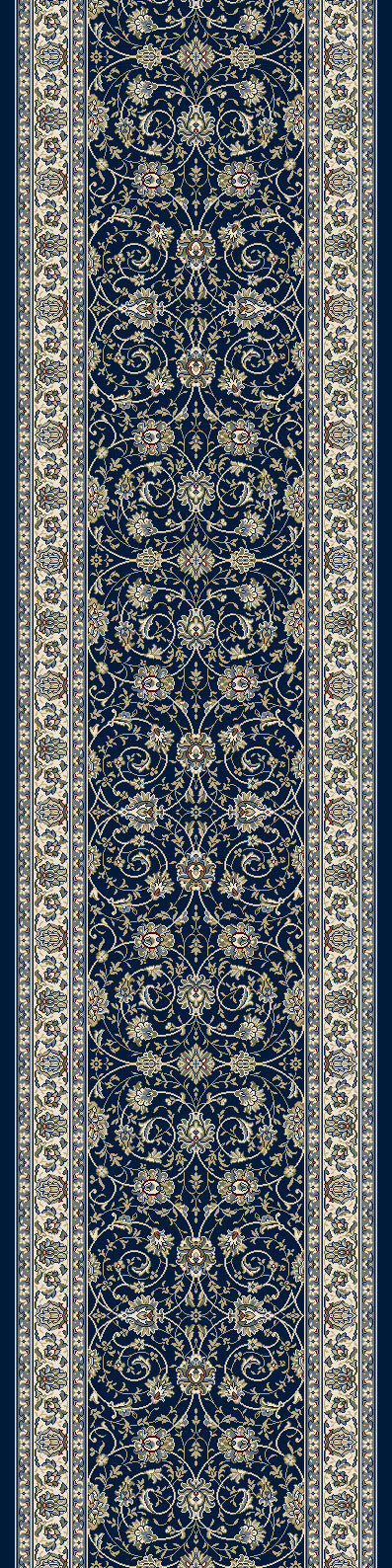 Dynamic Rugs Ancient Garden 57120 Blue Ivory Area Rug Discount