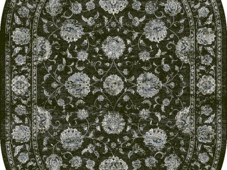 Dynamic Rugs Ancient Garden 57126 Charcoal Silver Area Rug Online Sale