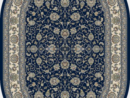 Dynamic Rugs Ancient Garden 57120 Blue Ivory Area Rug Discount