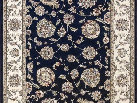 Dynamic Rugs Ancient Garden 57365 Blue Ivory Area Rug Online Sale