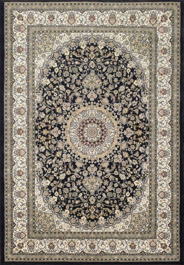 Dynamic Rugs Ancient Garden 57119 Blue Ivory Area Rug Sale