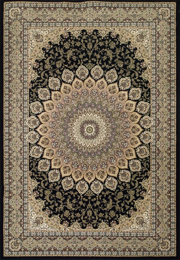 Dynamic Rugs Ancient Garden 57090 Navy Area Rug Online Sale