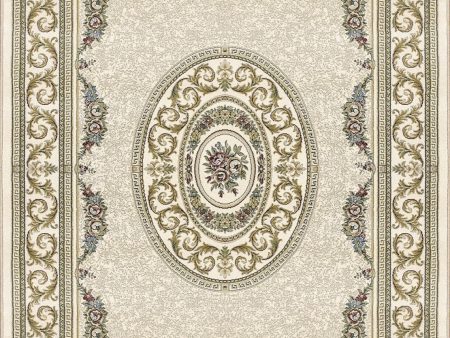 Dynamic Rugs Ancient Garden 57226 Ivory Area Rug For Sale