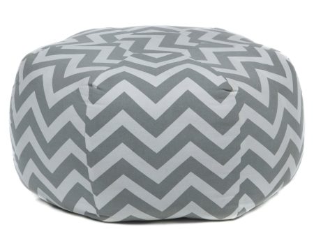 Chandra Poufs POU-114 Grey Cream on Sale