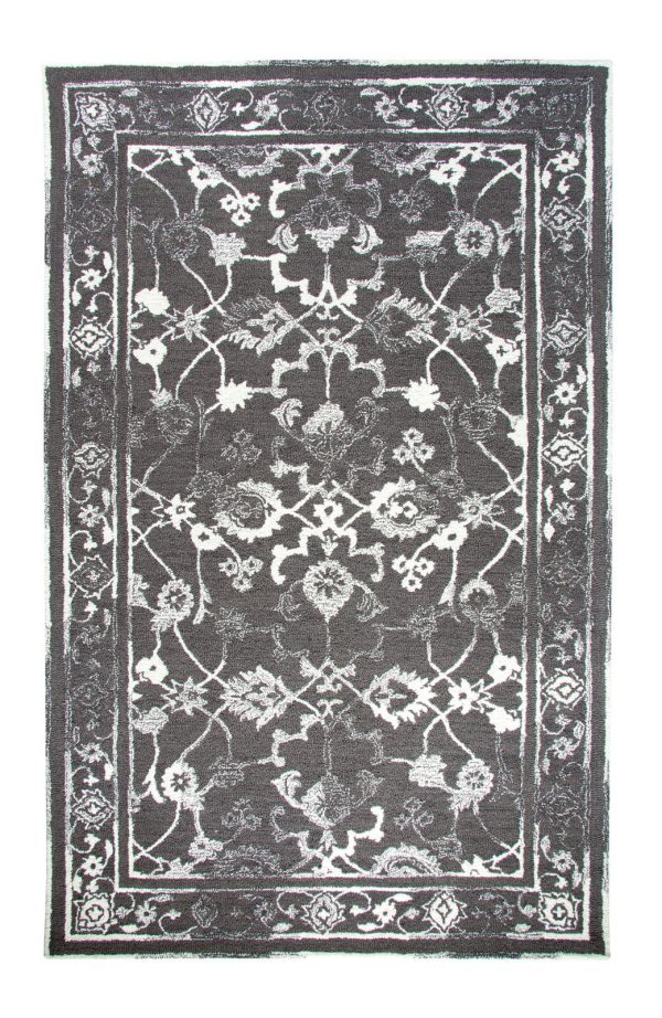 Dynamic Rugs Avalon 88802 Charcoal Ivory Area Rug Online