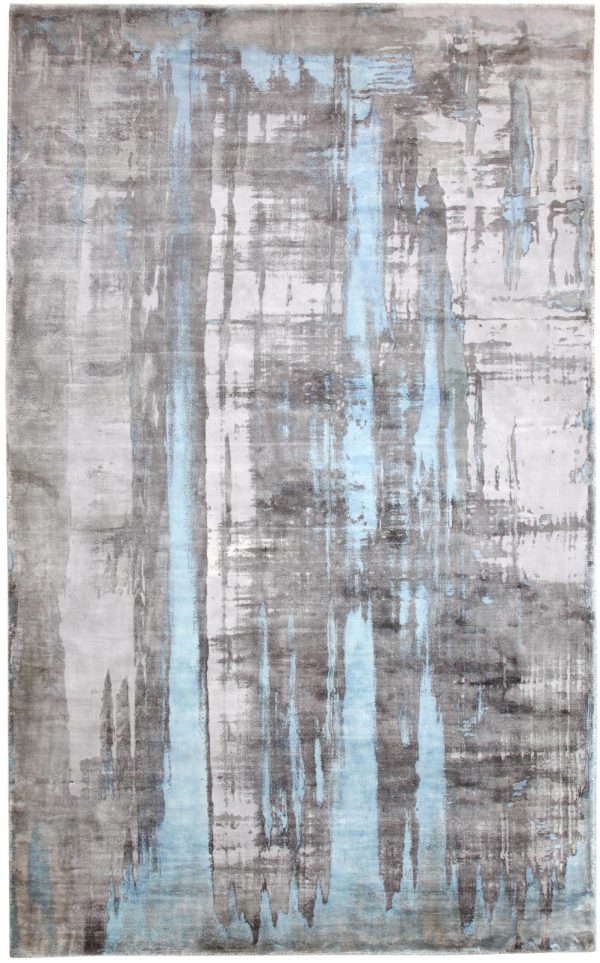 Dynamic Rugs Artisan 1602 Silver Blue Area Rug For Sale