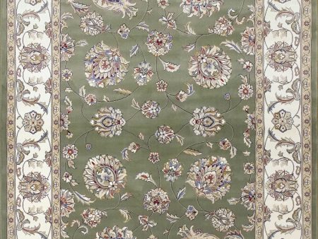 Dynamic Rugs Ancient Garden 57365 Green Ivory Area Rug Online