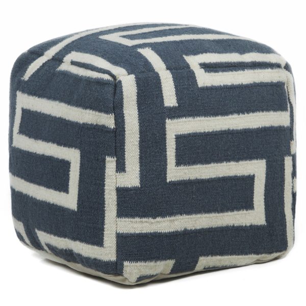 Chandra Poufs POU-133 Grey Cream Supply