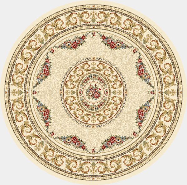 Dynamic Rugs Ancient Garden 57226 Ivory Area Rug For Sale