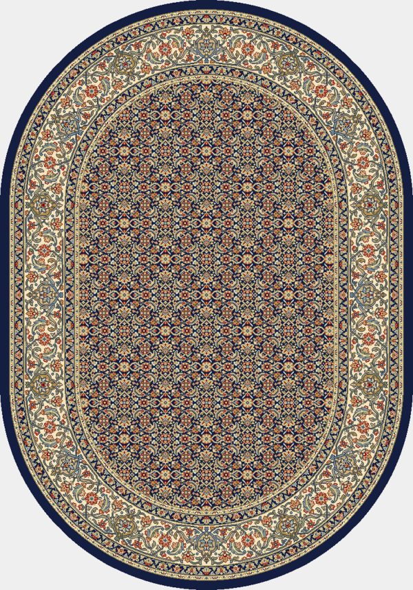 Dynamic Rugs Ancient Garden 57011 Navy Area Rug Discount