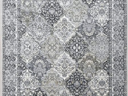 Dynamic Rugs Ancient Garden 57008 Cream Grey Area Rug For Sale