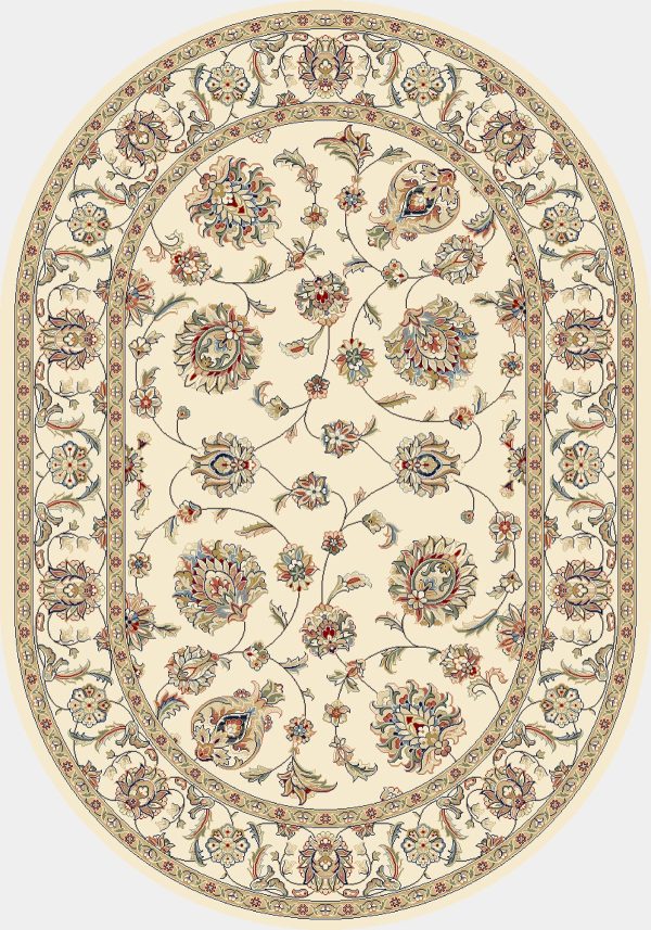 Dynamic Rugs Ancient Garden 57365 Ivory Area Rug For Sale