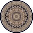 Dynamic Rugs Ancient Garden 57090 Navy Area Rug Online Sale