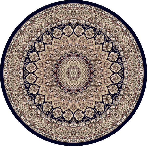 Dynamic Rugs Ancient Garden 57090 Navy Area Rug Online Sale