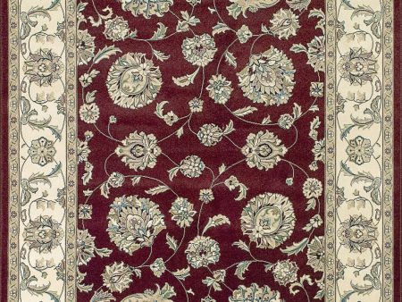 Dynamic Rugs Ancient Garden 57365 Red Ivory Area Rug For Cheap