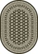 Dynamic Rugs Ancient Garden 57102 Charcoal Silver Area Rug For Sale