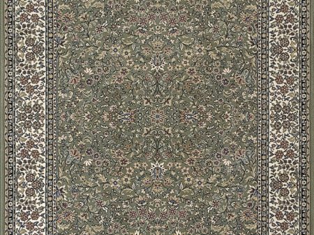 Dynamic Rugs Ancient Garden 57078 Green Ivory Area Rug For Cheap