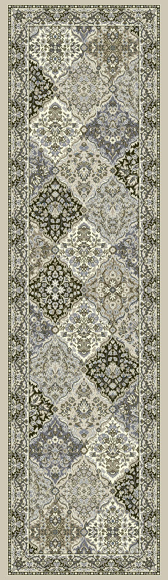 Dynamic Rugs Ancient Garden 57008 Cream Grey Area Rug For Sale