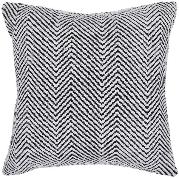 Chandra Pillows CUS-28032 White Black For Sale