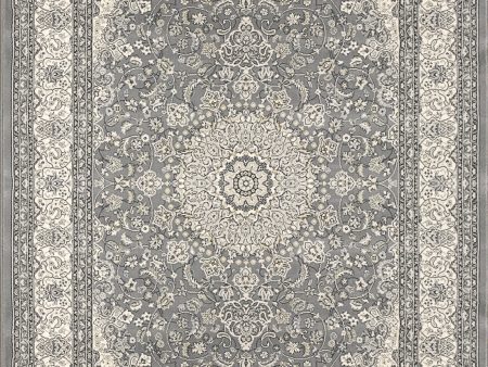 Dynamic Rugs Ancient Garden 57119 Grey Cream Area Rug Online Sale