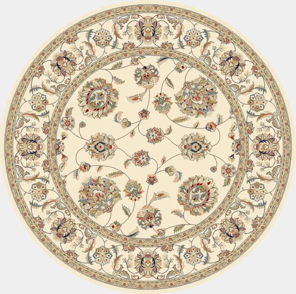 Dynamic Rugs Ancient Garden 57365 Ivory Area Rug For Sale