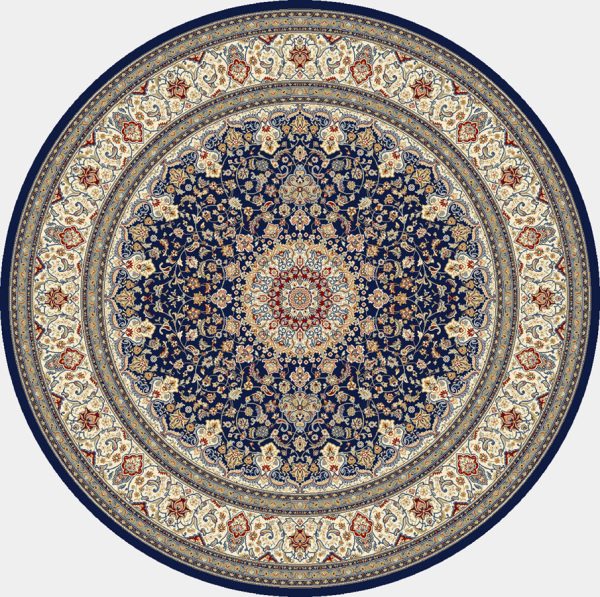 Dynamic Rugs Ancient Garden 57119 Blue Ivory Area Rug Sale